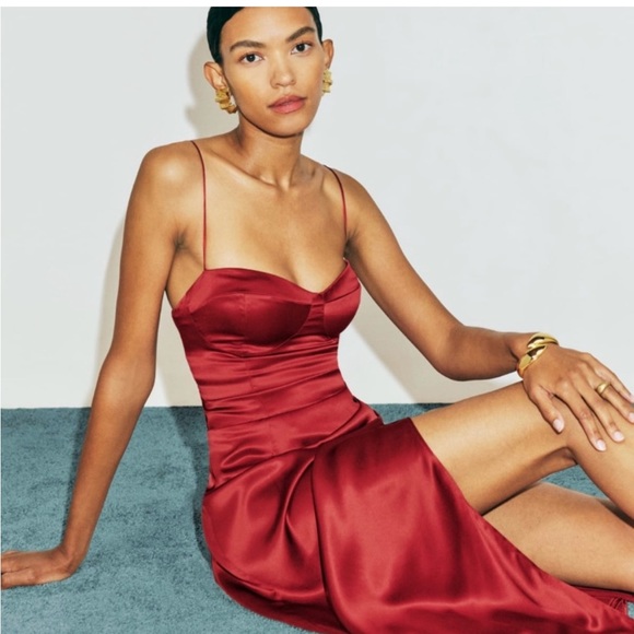 REFORMATION Marguerite Silk Dress - Picture 4 of 6